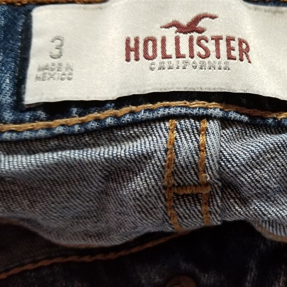 HOLLISTER CUT OFF CUFFED JEAN SHORTS A189 - Picture 5 of 5